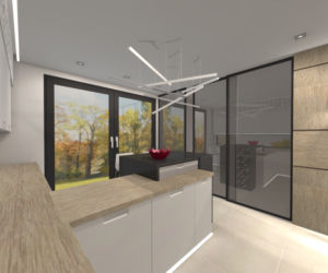 Projekt wnętrza domu w stylu Bauhaus zdjecie 5