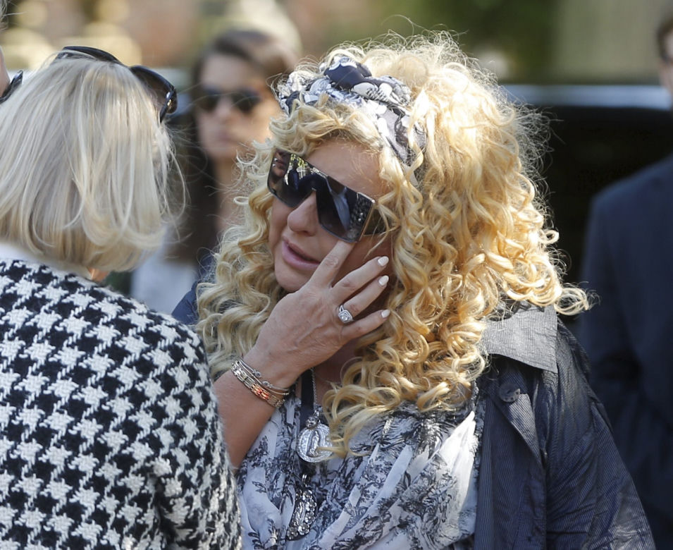 Magda Gessler na pogrzebie byłego męża