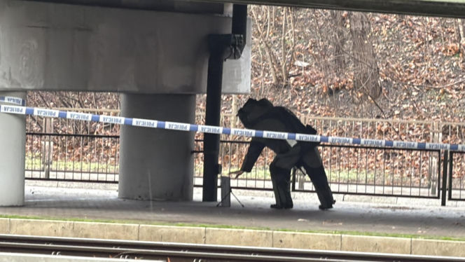 Akcja pirotechników rondo Starzyńskiego