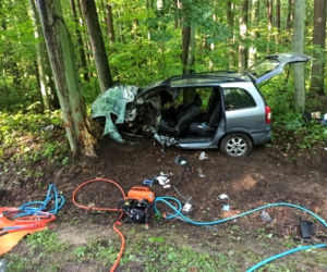 Wypadek pod Iławą i znów sprawcą nietrzeźwy kierujący