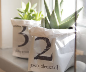 DIY: papierowa torba osłonka na doniczkę