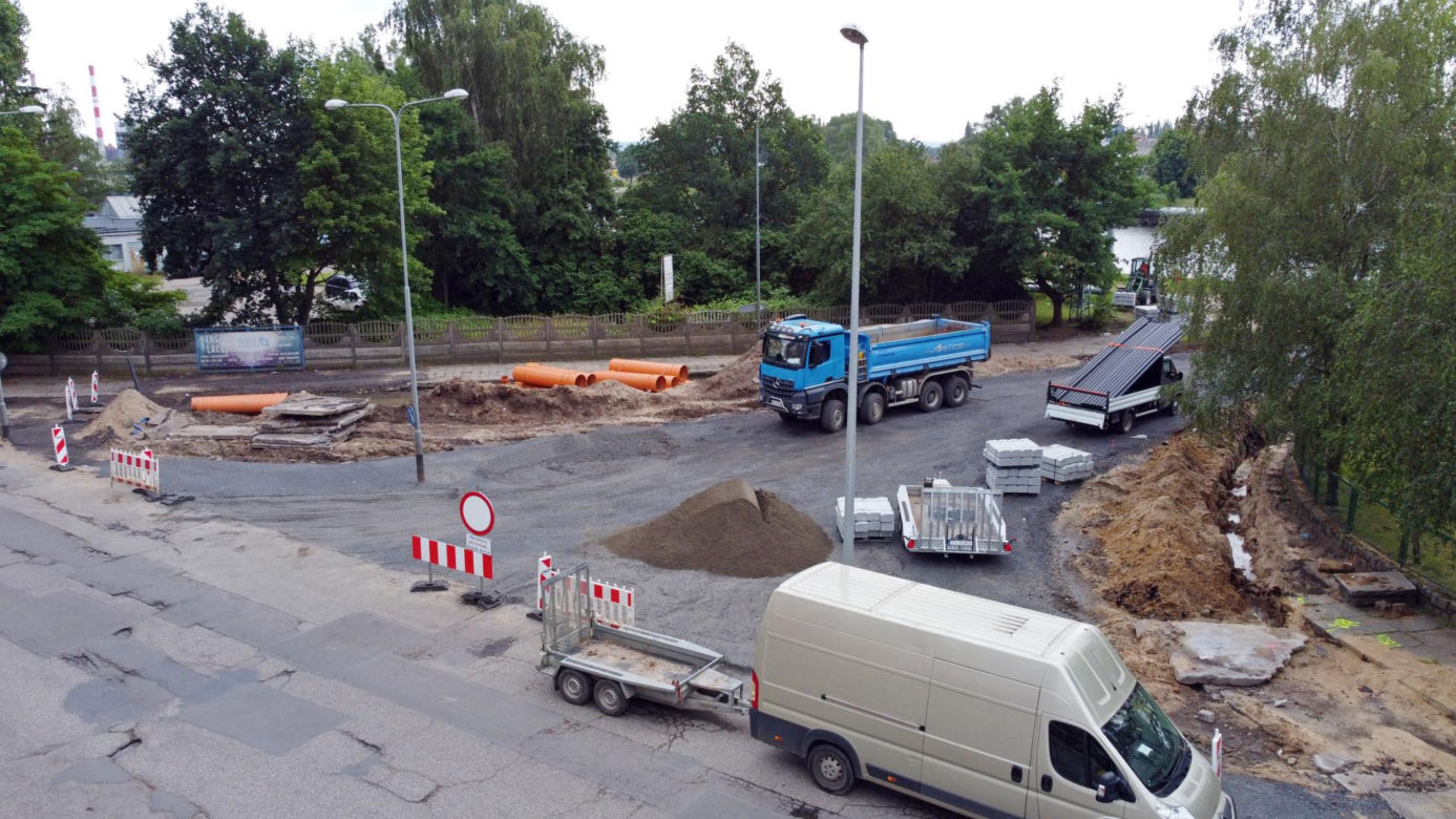 Przebudowa dróg na Międzyodrzu - lipiec 2021