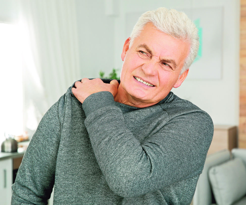 Mężczyzna z bólem