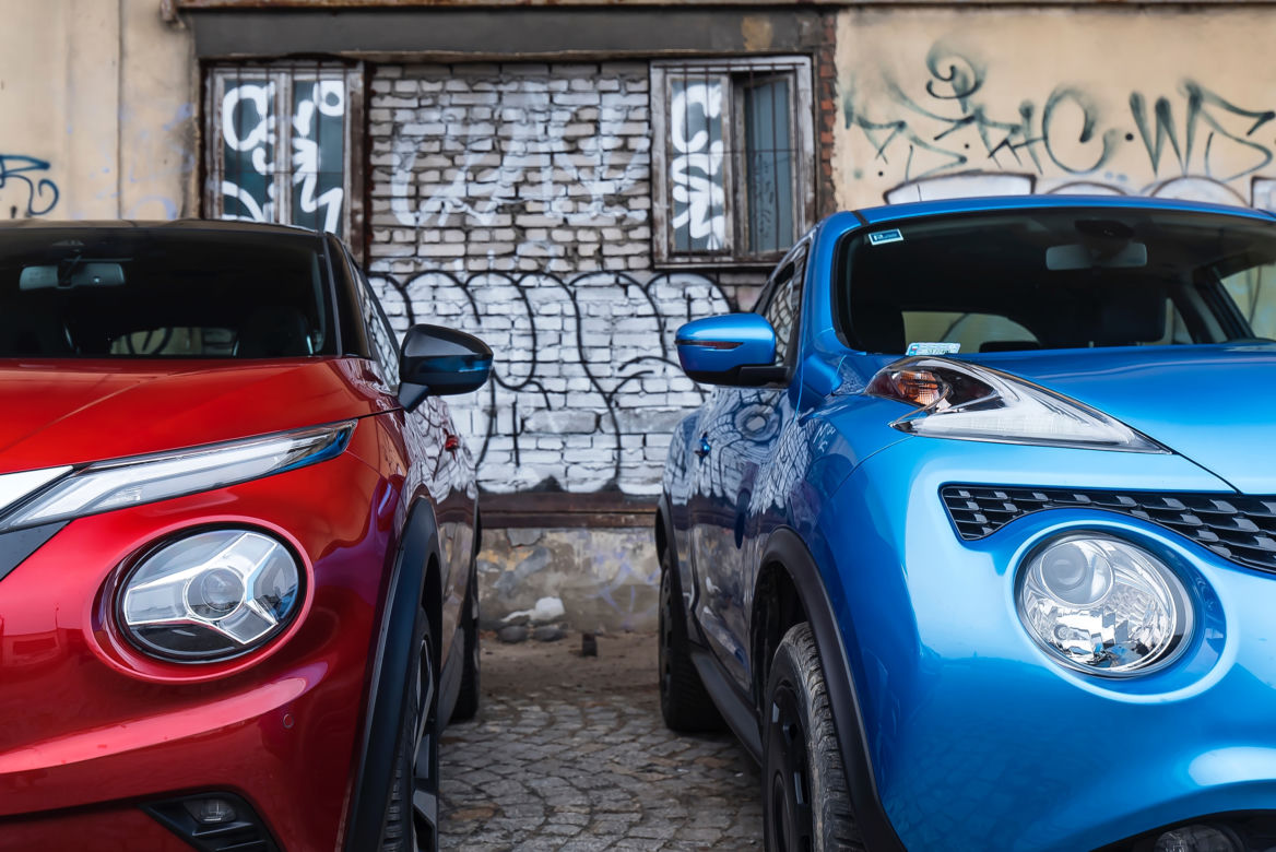 Nissan Juke pierwszej i drugiej generacji 