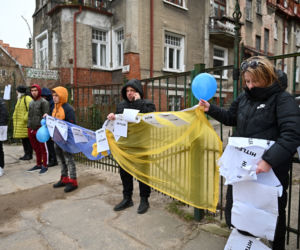 Manifestacja pod konsulatem Rosji w Gdańsku