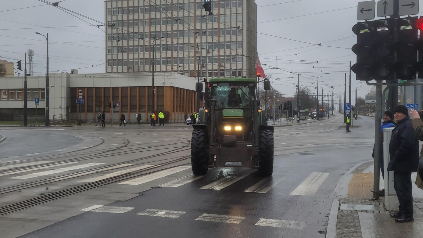 Protest rolników w Olsztynie, 20 lutego 