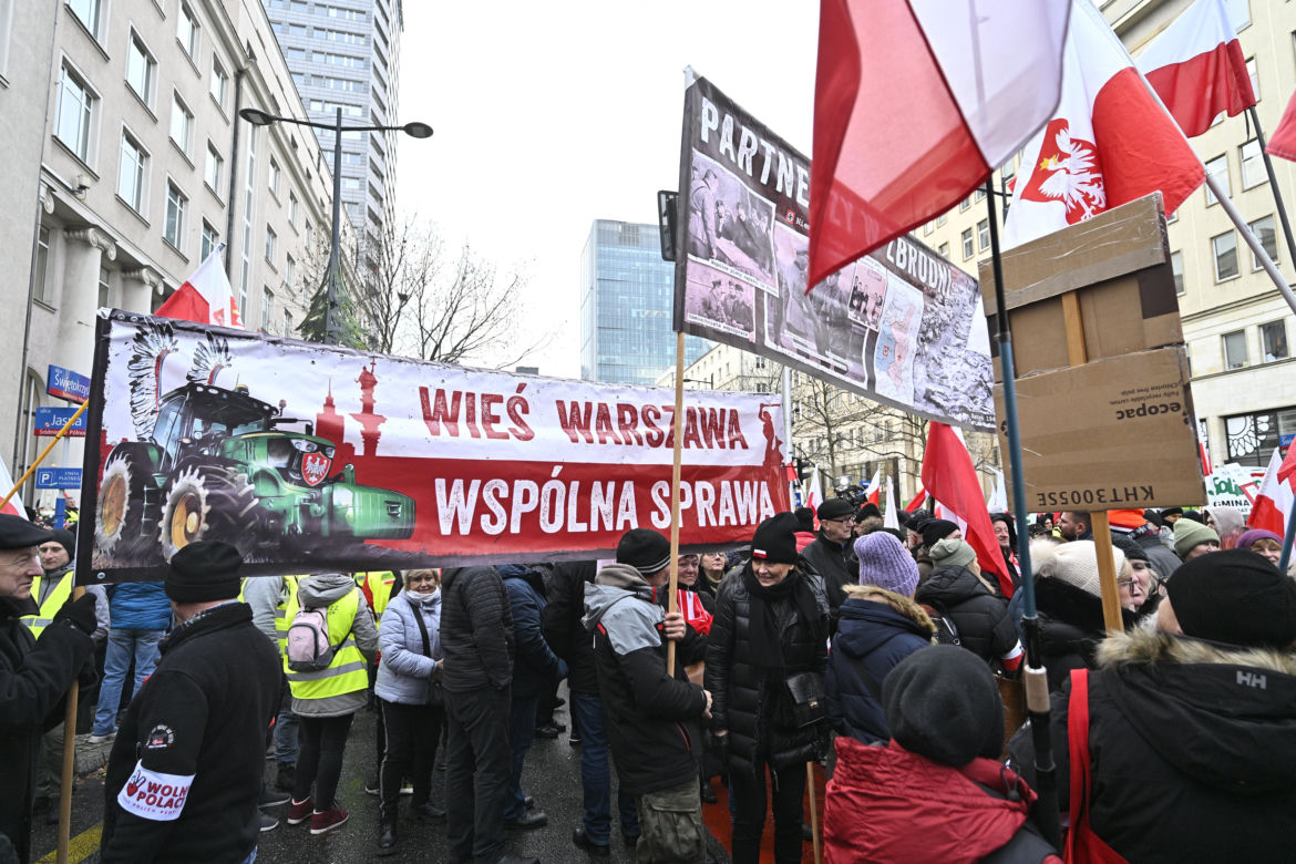 Protest rolników w Warszawie (3.01.2025)