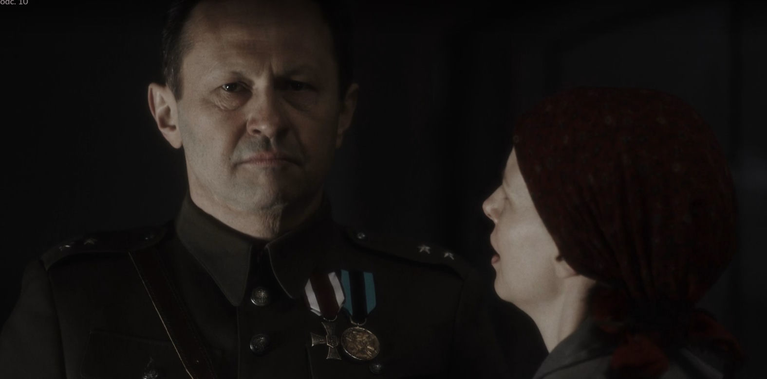 Dom pod Dwoma Orłami odc. 10. Zofia Szablewska (Karolina Gruszka), Jan Liski (Andrzej Konopka)