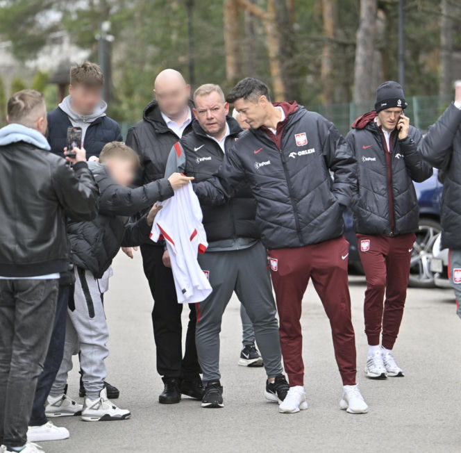 Polska - Albania. Reprezentacja Polski na spacerze