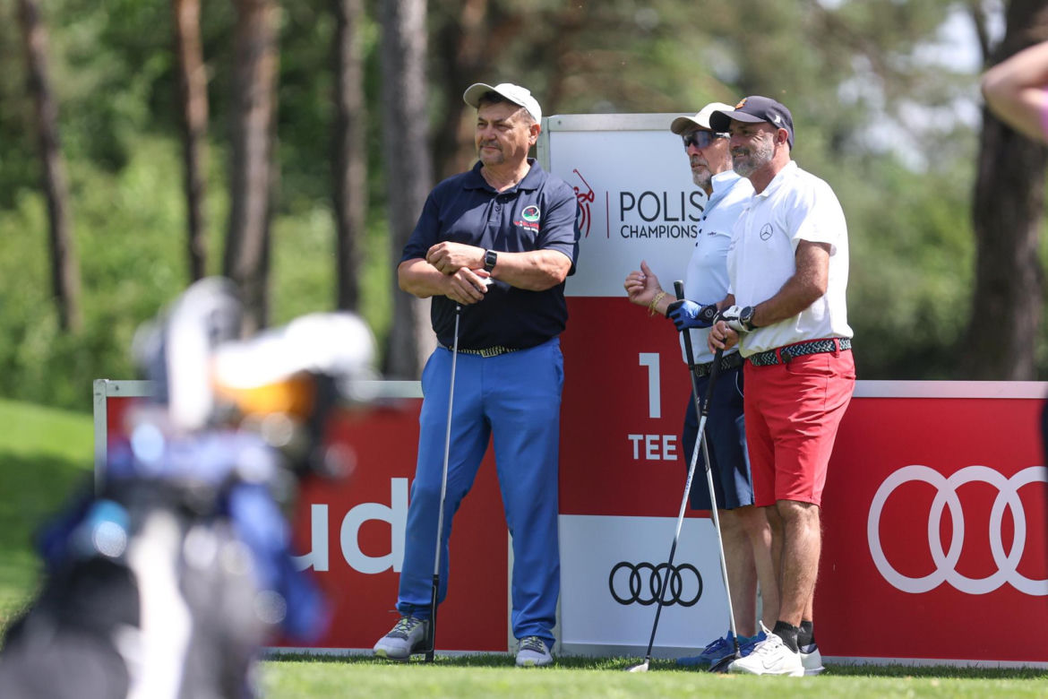 Michał Probierz na polu golfowym