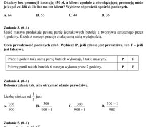 EGZAMIN GIMNAZJALNY 2014 MATEMATYKA ARKUSZE ODPOWIEDZI - OFICJALNE Z CKE