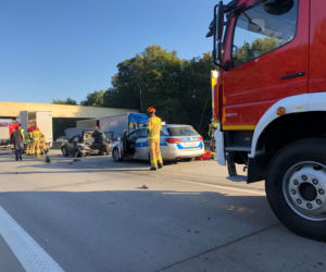 Wypadek na autostradzie A4 pod Wrocławiem 