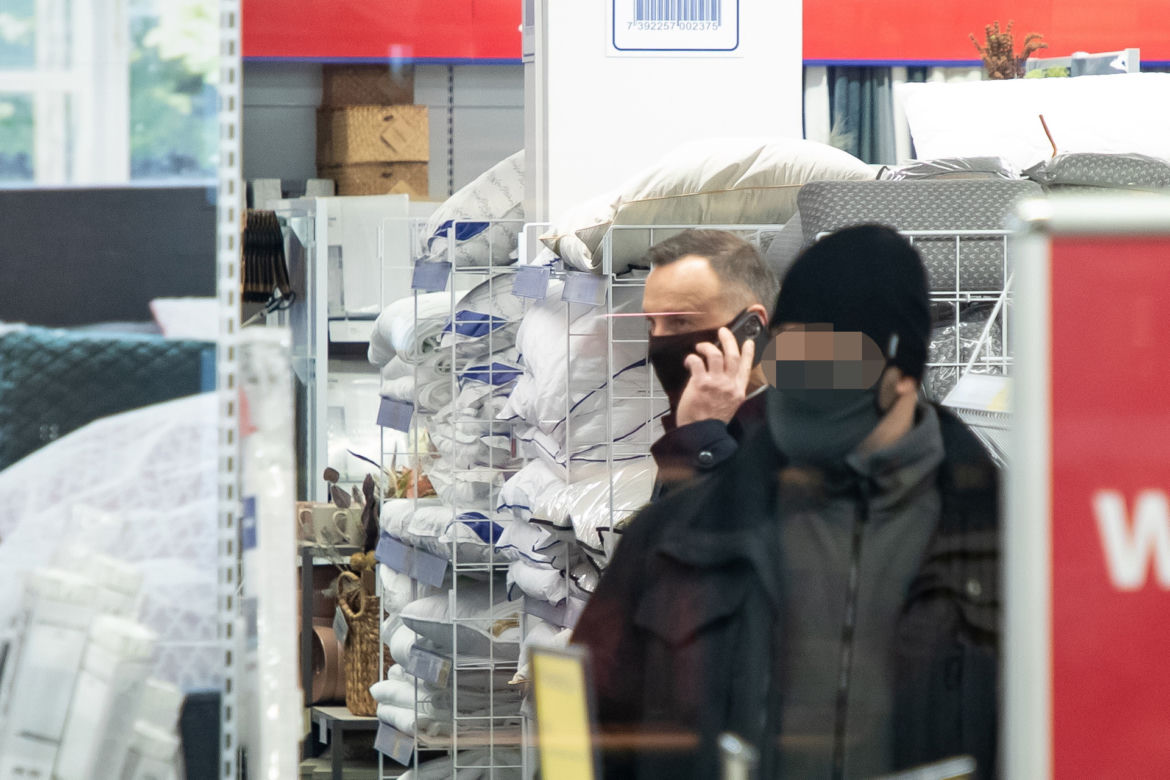 Andrzej Duda na przedświątecznych zakupach