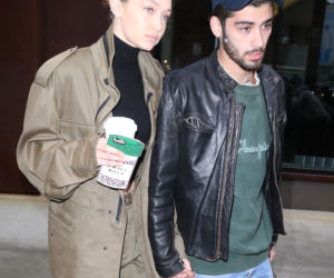 Zayn Malik i Gigi Hadid wychodzą z mieszkania Gigi w Nowym Jorku