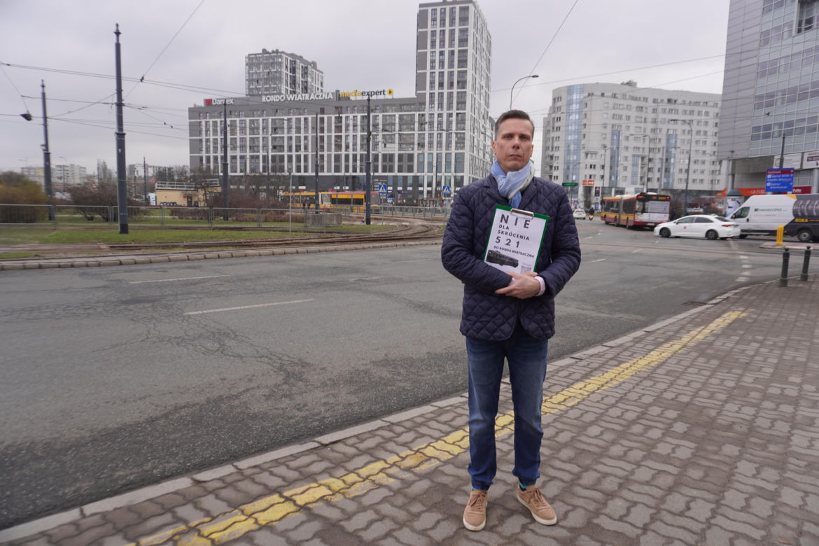 Autor petycji, pod którą podpisało się kilkuset mieszkańców Wawra - Mateusz Adamski
