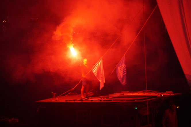 Wieczorna parada na Wiśle zachwyciła mieszkańców. Tak wyglądał finał Festiwalu Wisły w Fordonie
