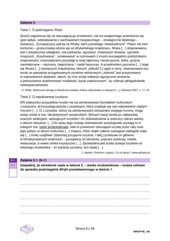 Matura WOS formuła 2023: arkusz CKE i odpowiedzi