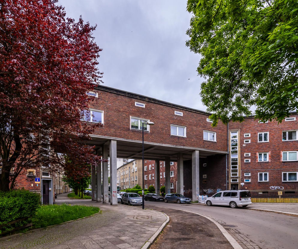 Plac Słowiański w Zabrzu - przedwojenna zabudowa