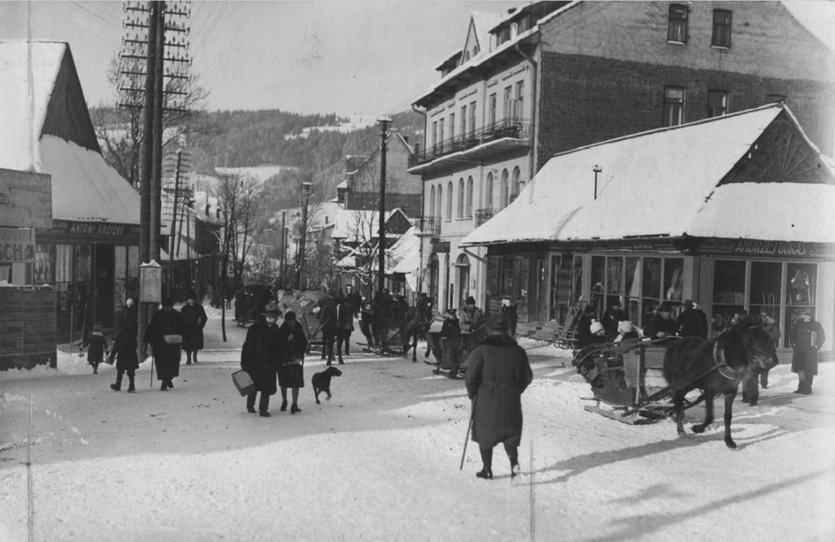 Zakopane: zima na Krupówkach sto lat temu