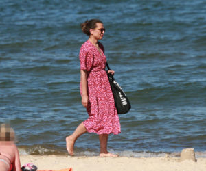 Katarzyna Herman na plaży