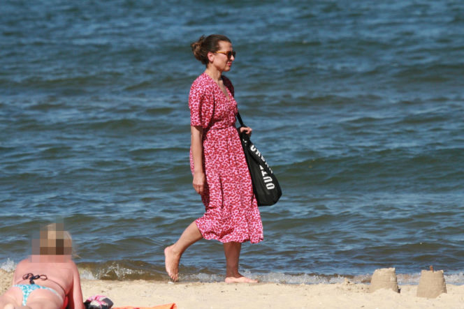 Katarzyna Herman na plaży