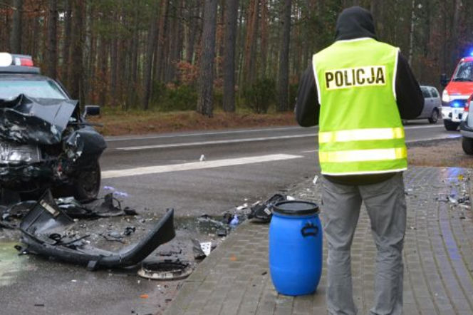 Wypadek, policja