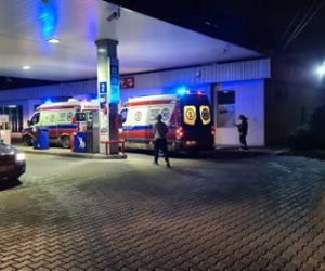 Wypadek w Kopciowicach. Bus stanął w płomieniach! W środku byli pasażerowie