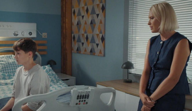 M jak miłość odc. 1916. Franek (Jarosław Śmigielski), Dorota (Iwona Rejzner)