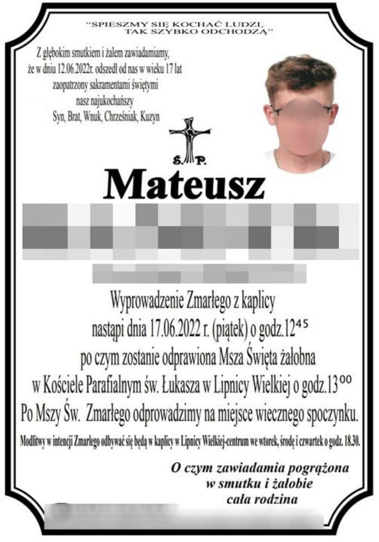Mateusz utonął w jeziorze Orawskim