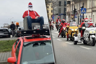 Mikołaje za kierownicą opanowali Lublin. Wyjątkowa akcja dla dzieci ze szpitala