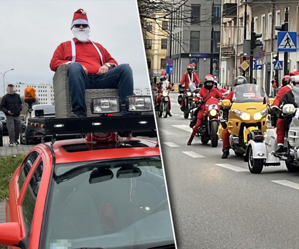 Mikołaje za kierownicą opanowali Lublin. Wyjątkowa akcja dla dzieci ze szpitala