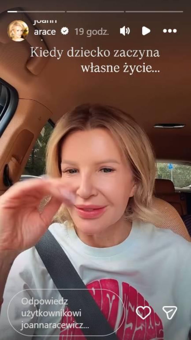 Joanna Racewicz o wyprowadzce syna