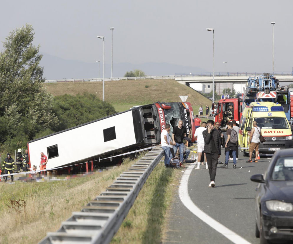 Tragiczny wypadek autokaru w Chorwacji. Zginęło 10 osób, kolejne 40 jest rannych