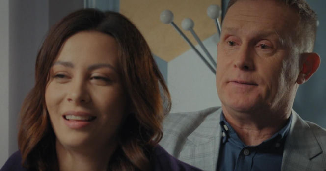 M jak miłość odc. 1926. Artur Rogowski (Robert Moskwa), Joanna (Dominika Sakowicz)