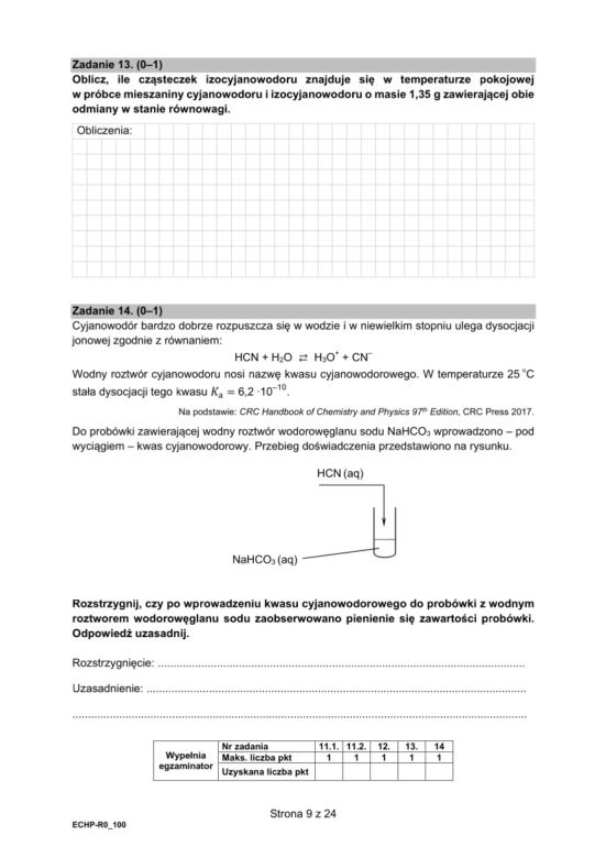 Matura 2021: chemia rozszerzona. Arkusze CKE. Co było na maturze z chemii?
