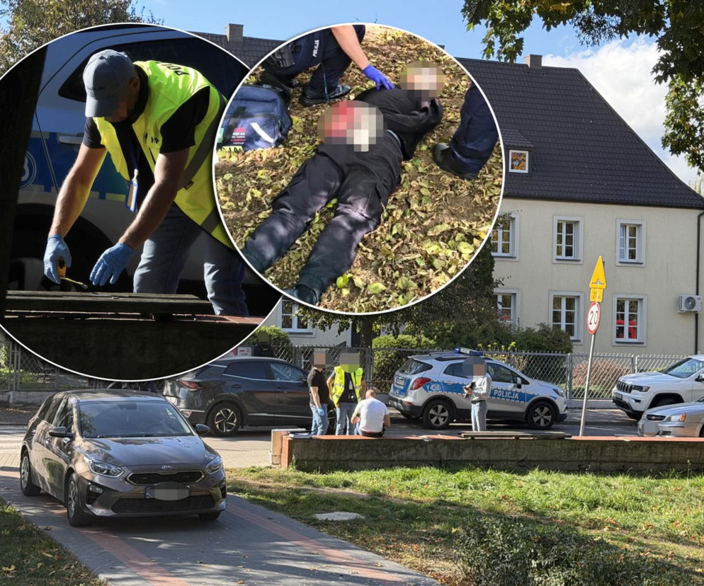 Horror w Ostrołęce. 19-latek zaczął dźgać kolegów. Gdy go zatrzymali, był cały we krwi