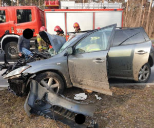 Groźny wypadek na ul. Grunwaldzkiej w Bydgoszczy. Jedna osoba poszkodowana 
