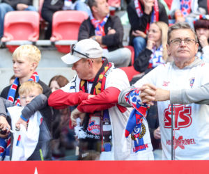 Zdjęcia kibiców i zawodników z derbów Górnego Śląska