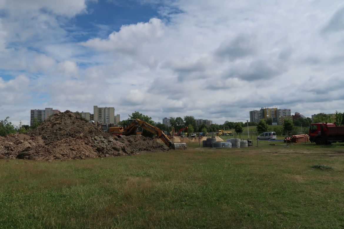 Park Jaworek w Tychach zamienił się w wielki plac budowy [ZDJĘCIA]