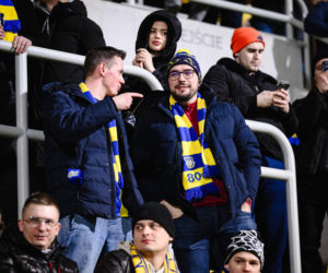 Arka Gdynia - Lechia Gdańsk: Zdjęcia kibiców z derbów Trójmiasta w ramach 23. kolejki PKO BP Ekstraklasy