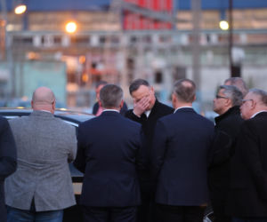 Prezydent Andrzej Duda przed kopalnią Zofiówka [ZDJĘCIA]