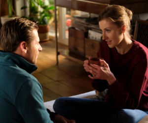 M jak miłość odc. 1914 Natalka (Dominika Suchecka), Adam Karski (Patryk Szwichtenberg)