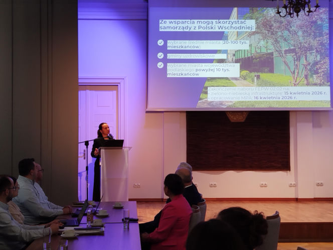 Siedlce, spotkanie "Od wyzwań do rozwiązań. Adaptacja klimatyczna polskich miast"