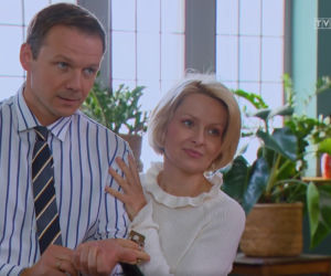 Barwy szczęścia, odcinek 2404, Bożena (Marieta Żukowska), Bruno (Lesław Żurek)