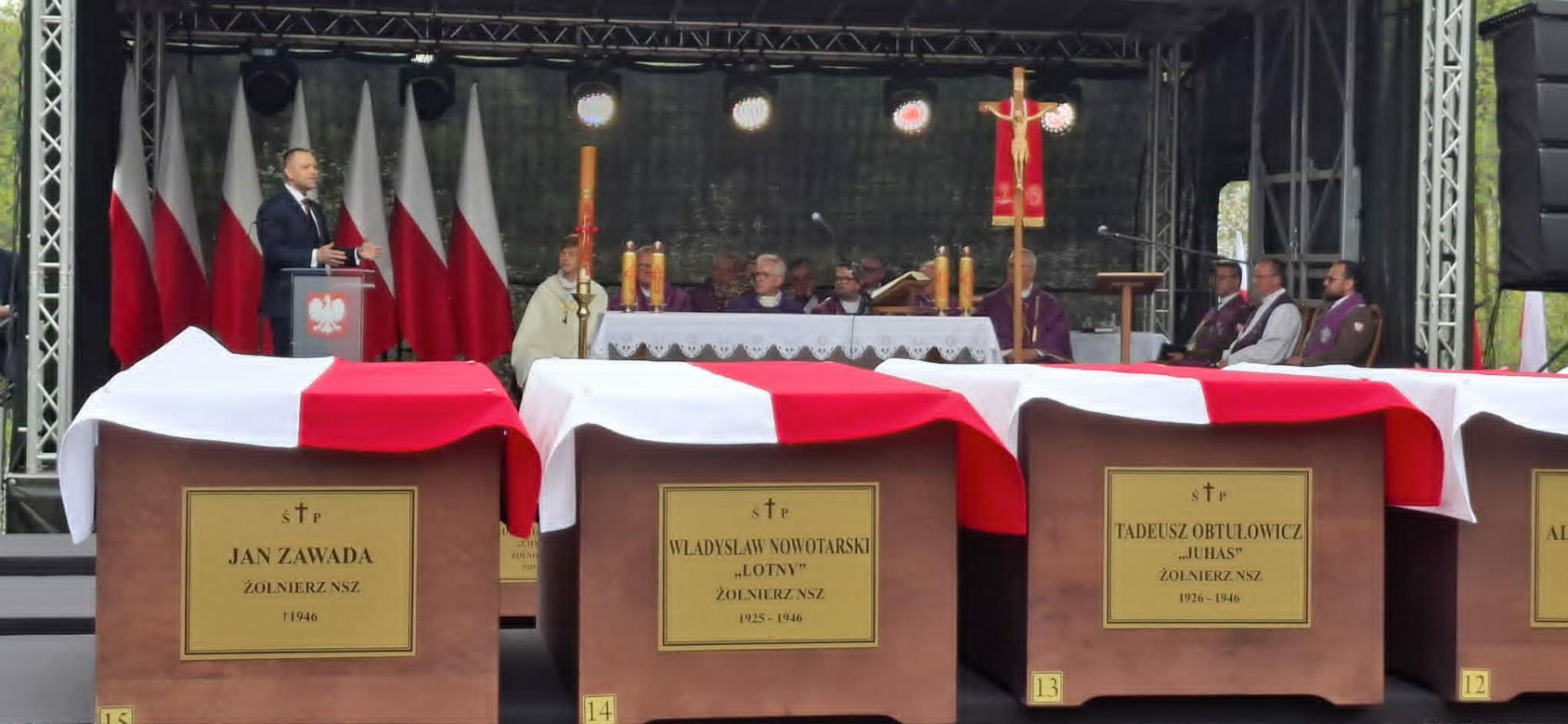 Pogrzeb żołnierzy NSZ