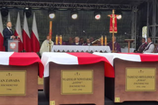Pogrzeb żołnierzy NSZ