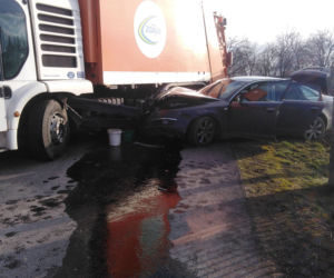 Wypadek na DK 25 w Nowym Dworze! Spore utrudnienia dla kierowców!