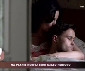 Czas honoru 7 sezon - na planie serialu. Maciej Zakościelny, Magdalena Różczka