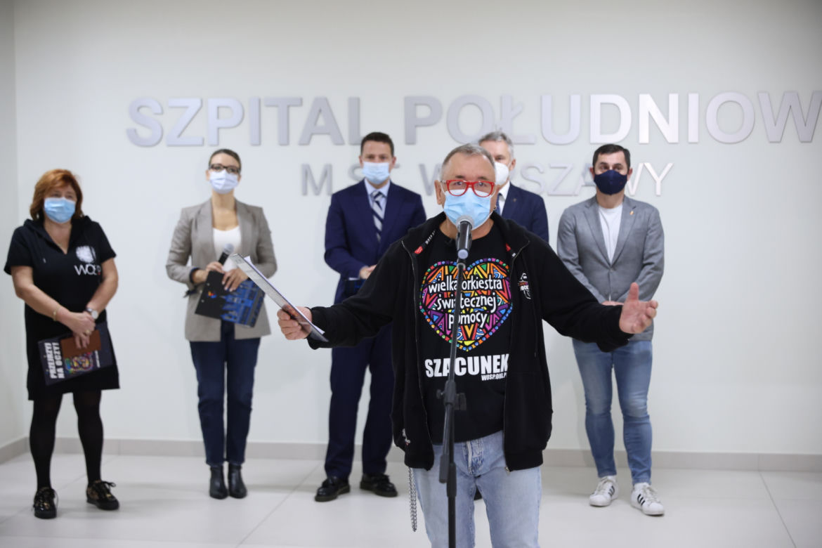 Uroczystość nadania im. WOŚP Oddziałowi Neonatologii Szpitala Południowego