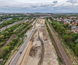 Budowa węzła Mistrzejowice na S7